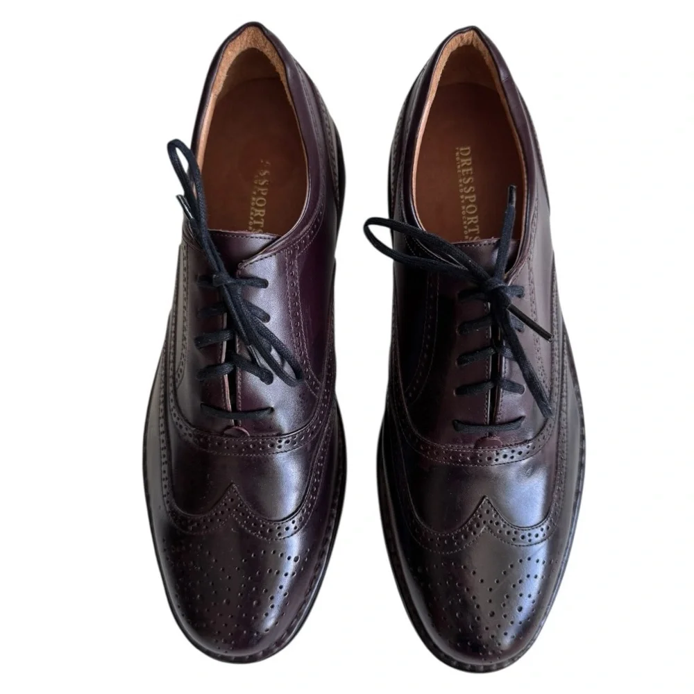 Rockport Genuine Leather Oxford Shoes Brown Size 10